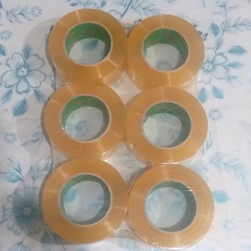 چسب کریستال نواری پهن 180 یارد 6 عددی